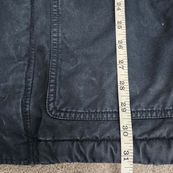 Abercrombie & Fitch VTG Y2K 2000s Men's Blue Parka Jacket Faux Fur Hood Size M - Picture 13 of 16